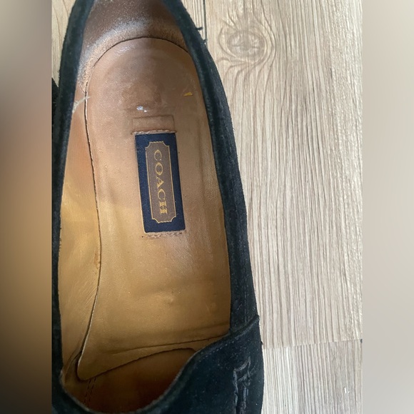 Coach Black Suede Women’s Slip-On Loafers - Picture 7 of 11